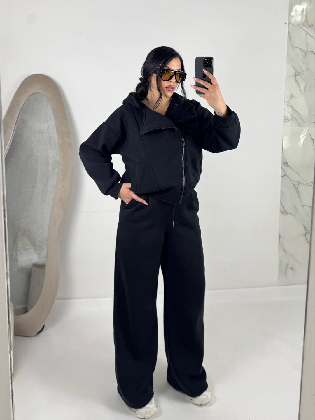 Coordinato di tuta felpato “Zip”