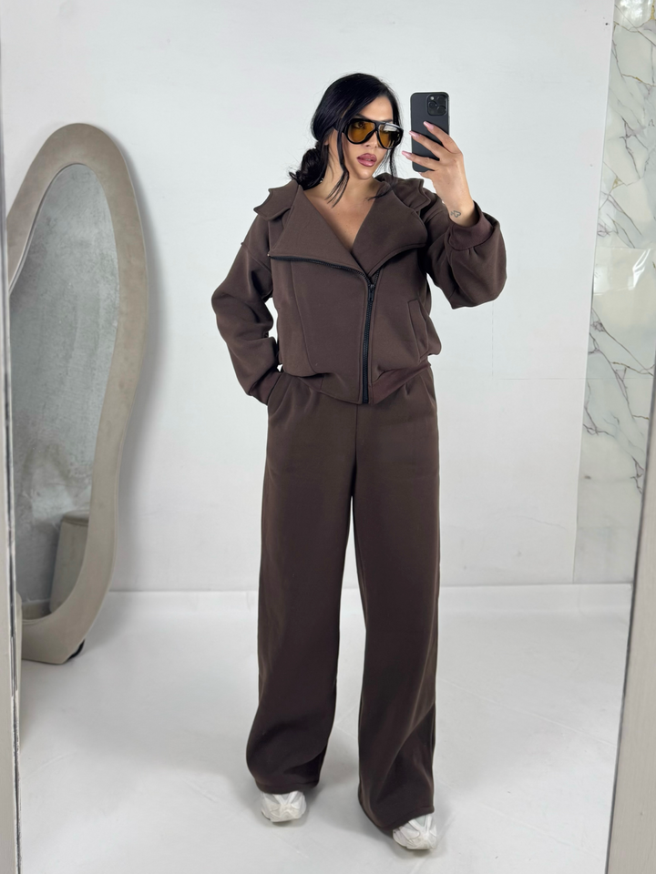 Coordinato di tuta felpato “Zip”