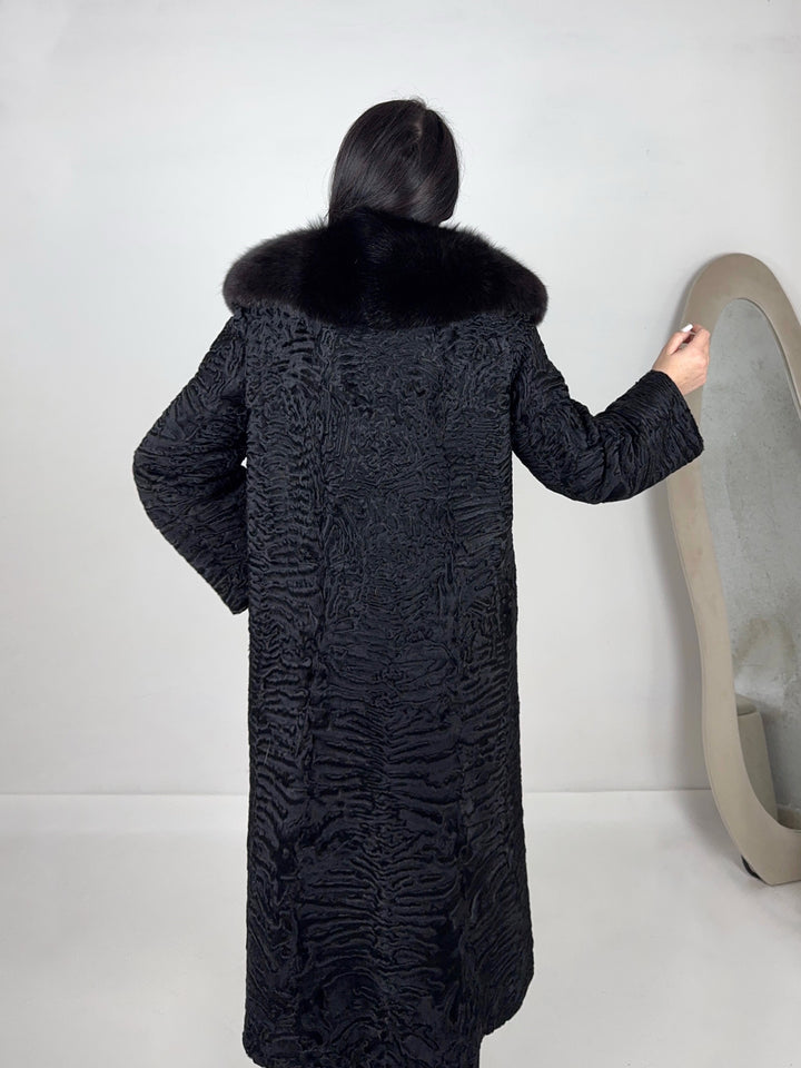 Pelliccia in astrakan Vintage 91
