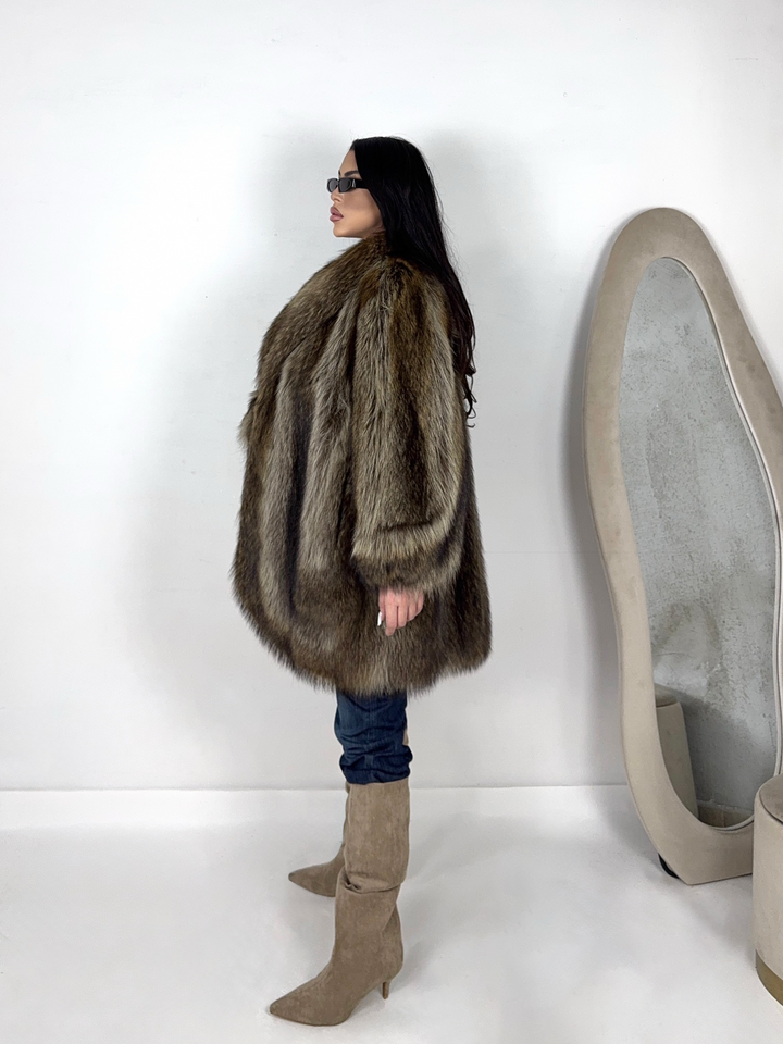 Pelliccia in marmotta Vintage 85