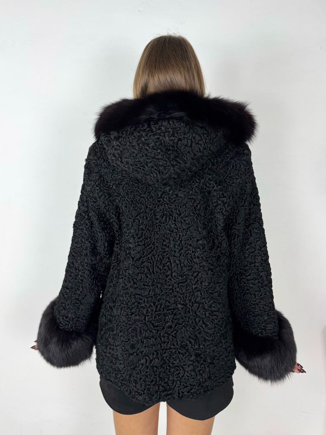 Pelliccia in astrakan Vintage 96