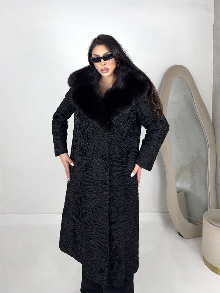 Pelliccia in astrakan Vintage 91