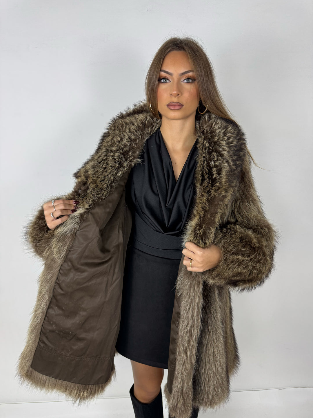 Pelliccia in marmotta Vintage 92
