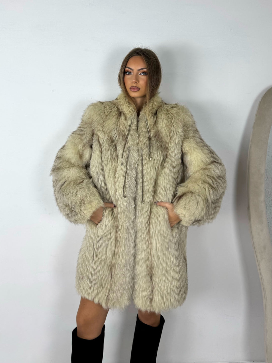 Pelliccia in marmotta Vintage 94