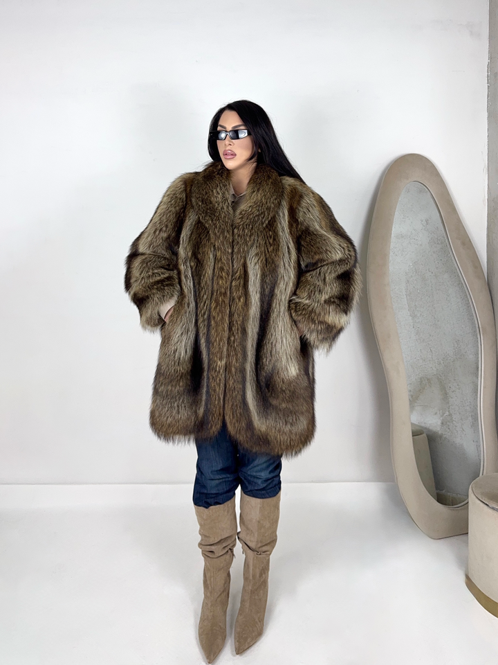 Pelliccia in marmotta Vintage 85