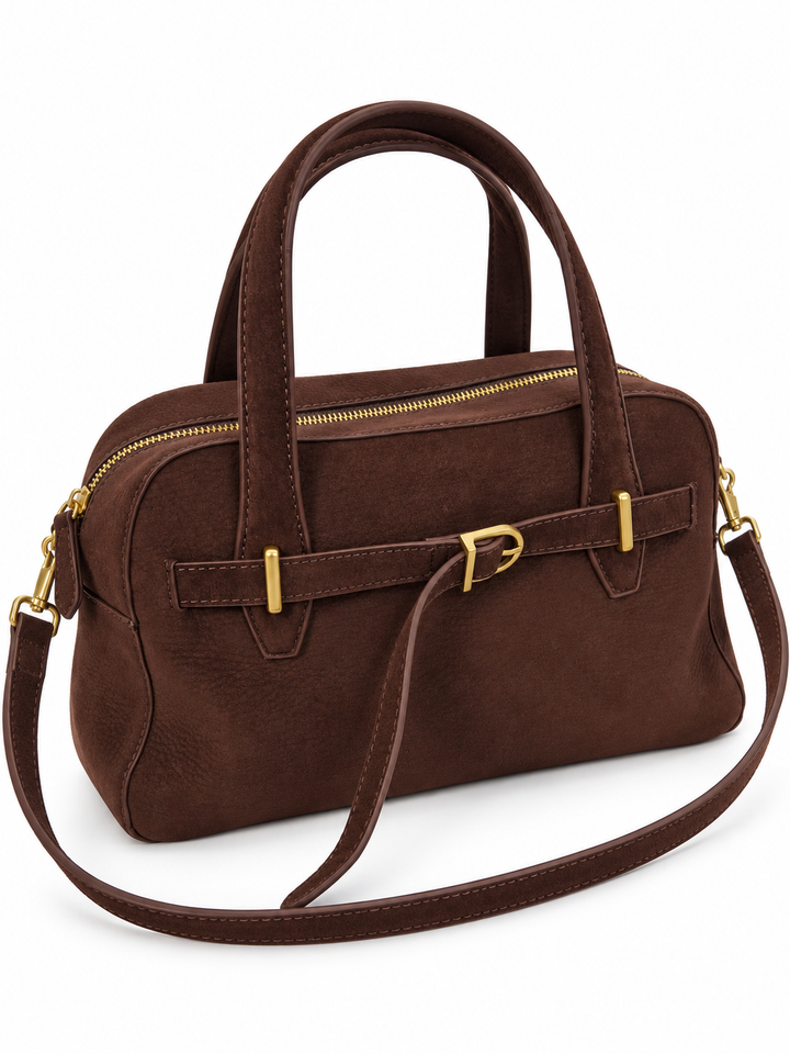 Borsa effetto scamosciato “Brooklyn”