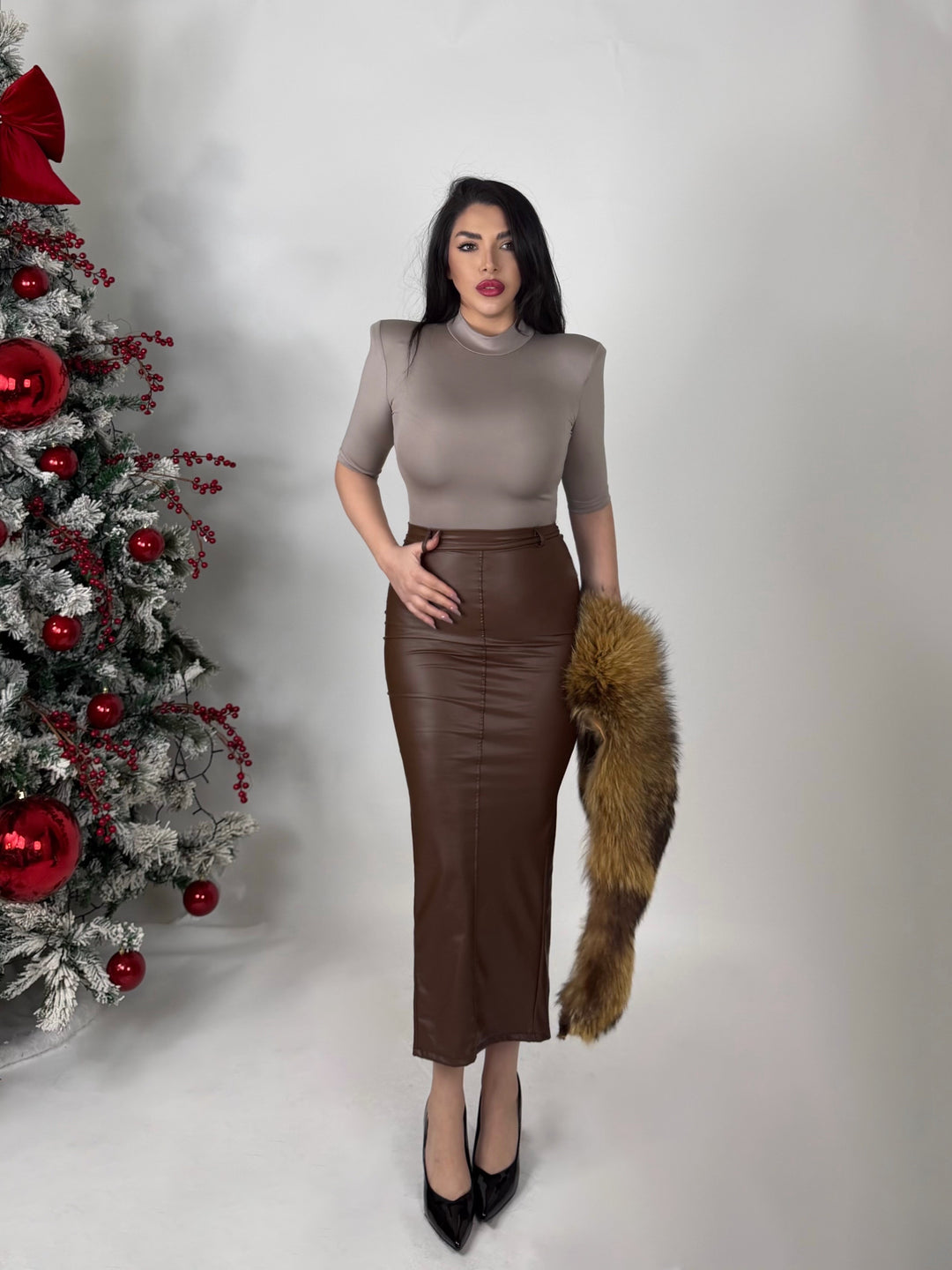 Gonna in eco pelle “Enigma”