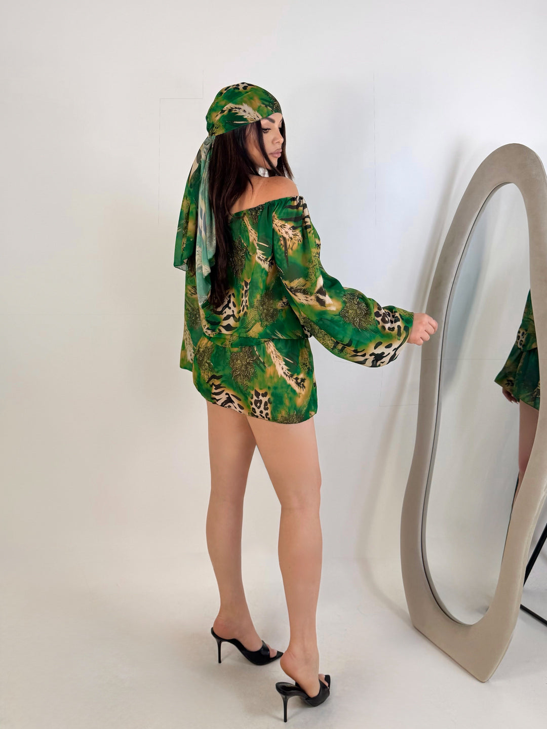 Abito con bandana “Jungle”