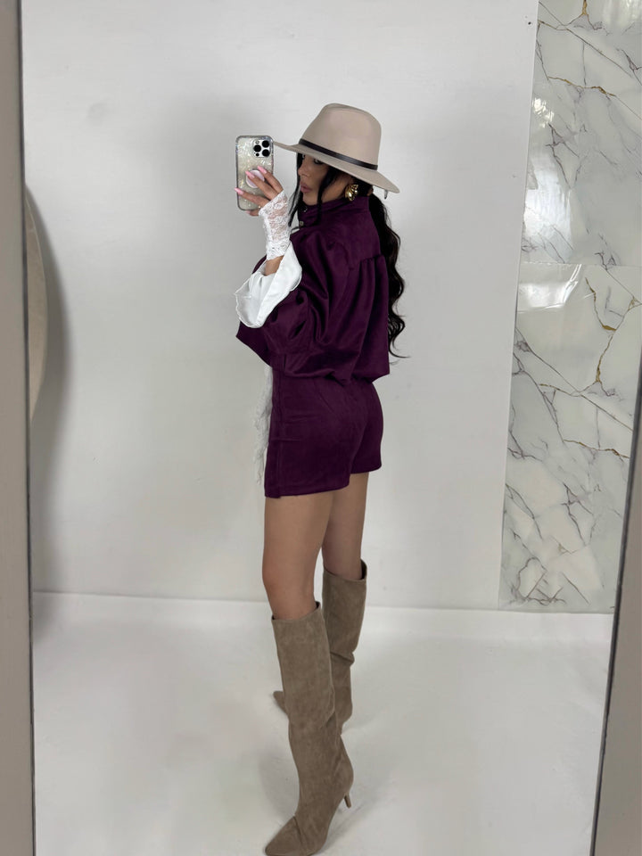 Panta gonna scamosciato “Crystal”