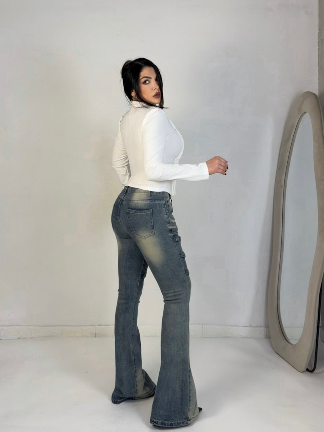 Jeans a zampa elastici “Kylie”