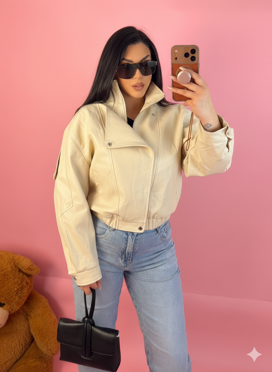 Giubbotto in eco pelle “Energy”