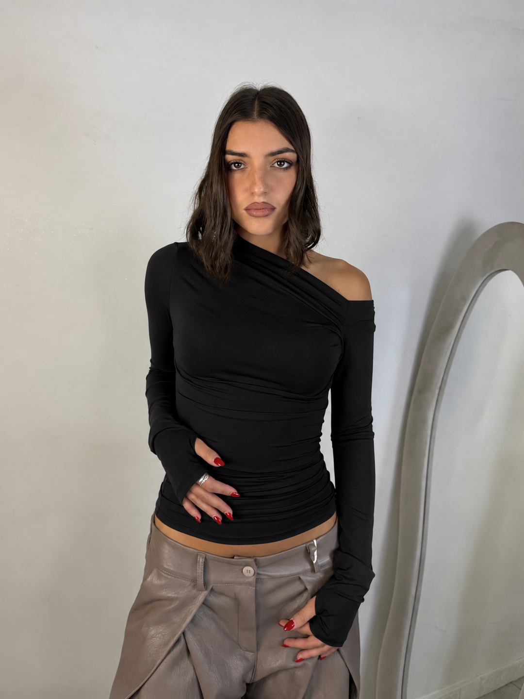 Maglia con maniche a guanto “Kimberly”