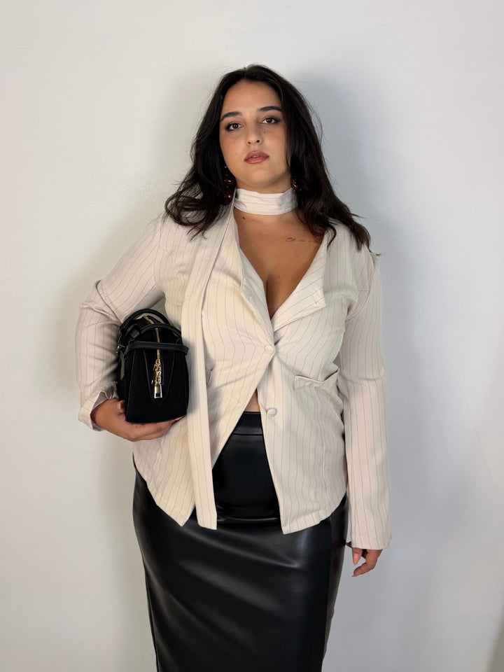 Giacca con fusciacca “Vivienne”