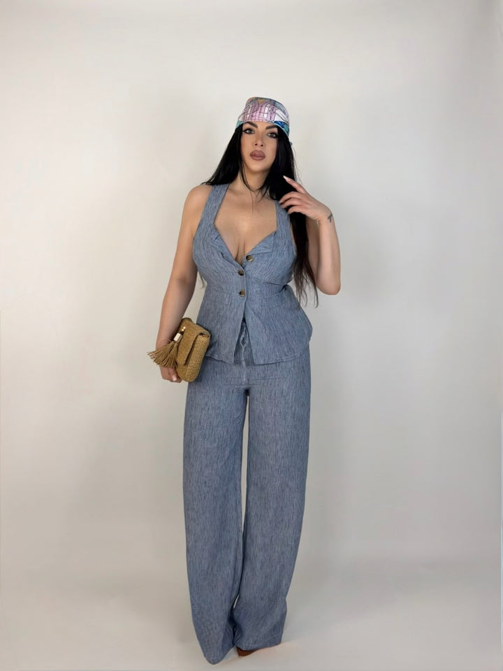 Tailleur in lino “Grace”