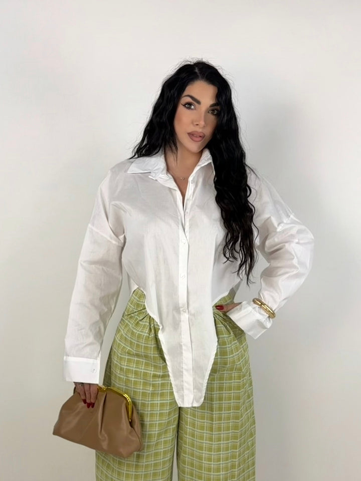 Camicia asimmetrica “Alma”