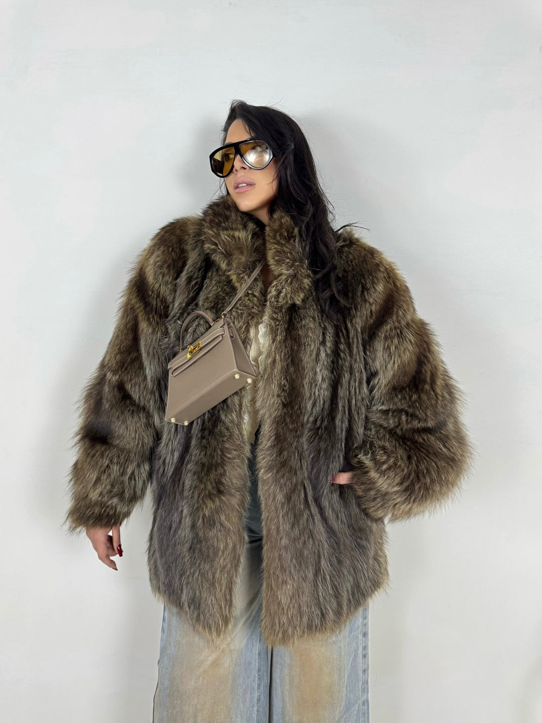 Pelliccia in marmotta Vintage 45