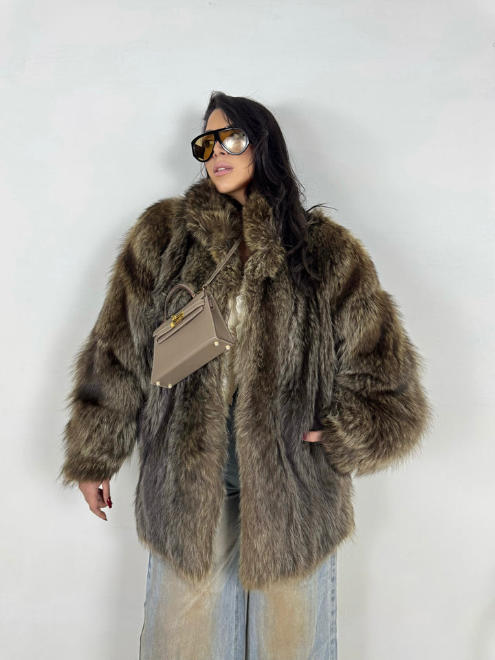 Pelliccia in marmotta Vintage 45
