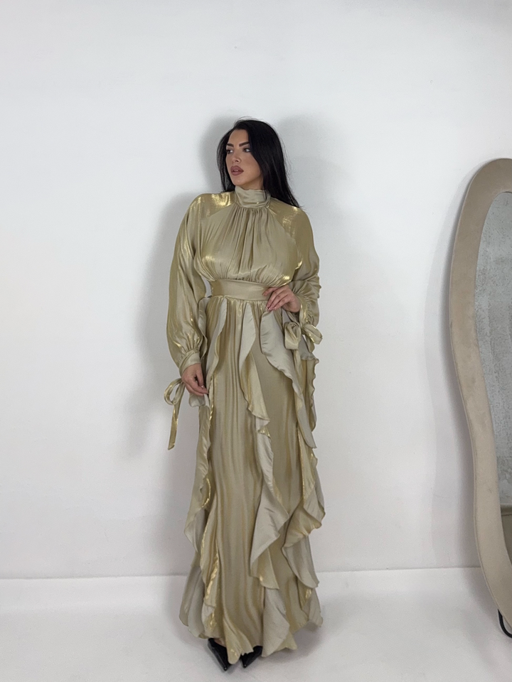 Abito “Satin Rouches”