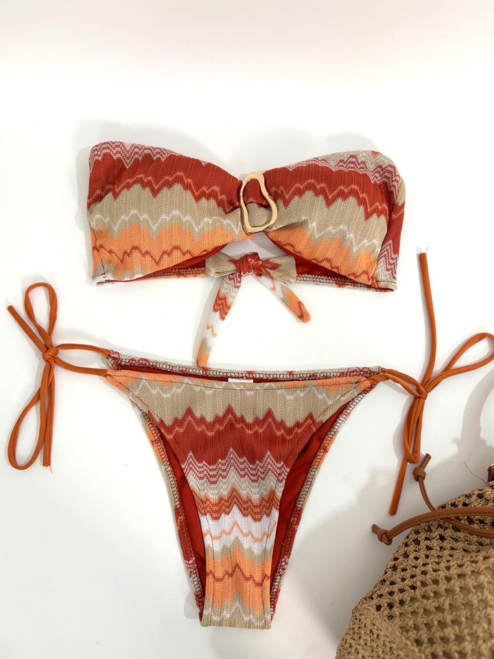 Costume a due pezzi macrame “Onda”