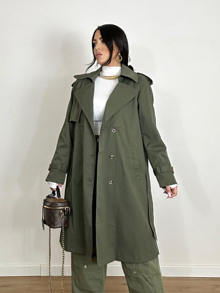 Cappotto trench doppiopetto "Keira"