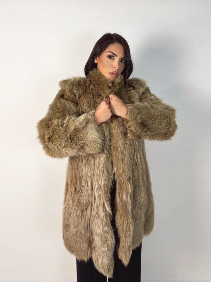 Pelliccia in marmotta Vintage 36