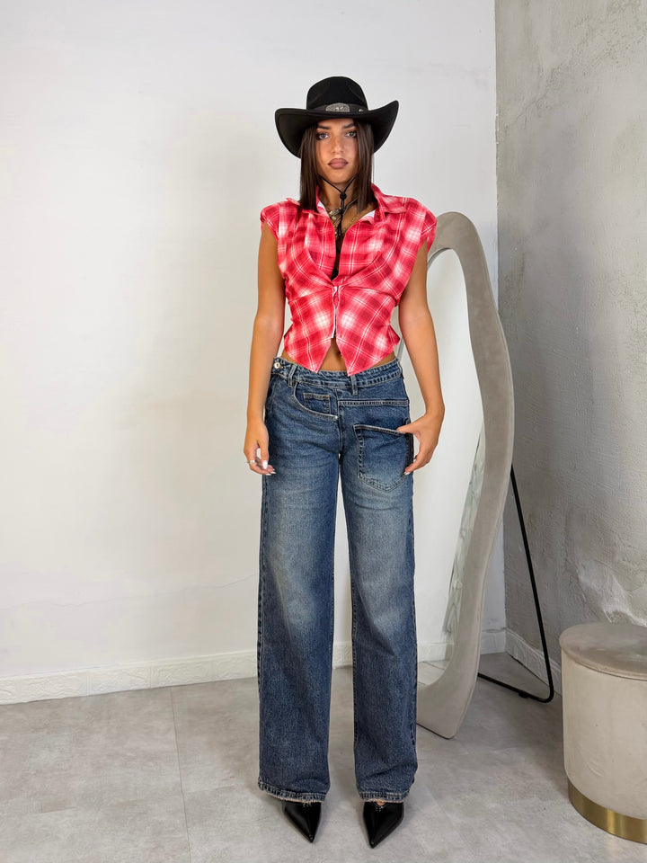 Jeans a palazzo “Reverse”