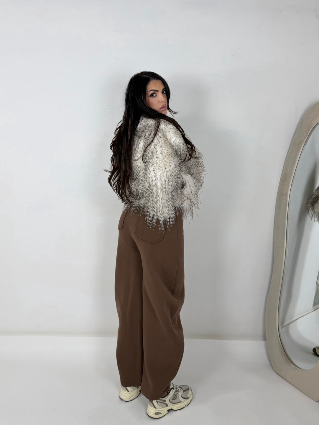 Pantaloni balloon felpati “NONAME”