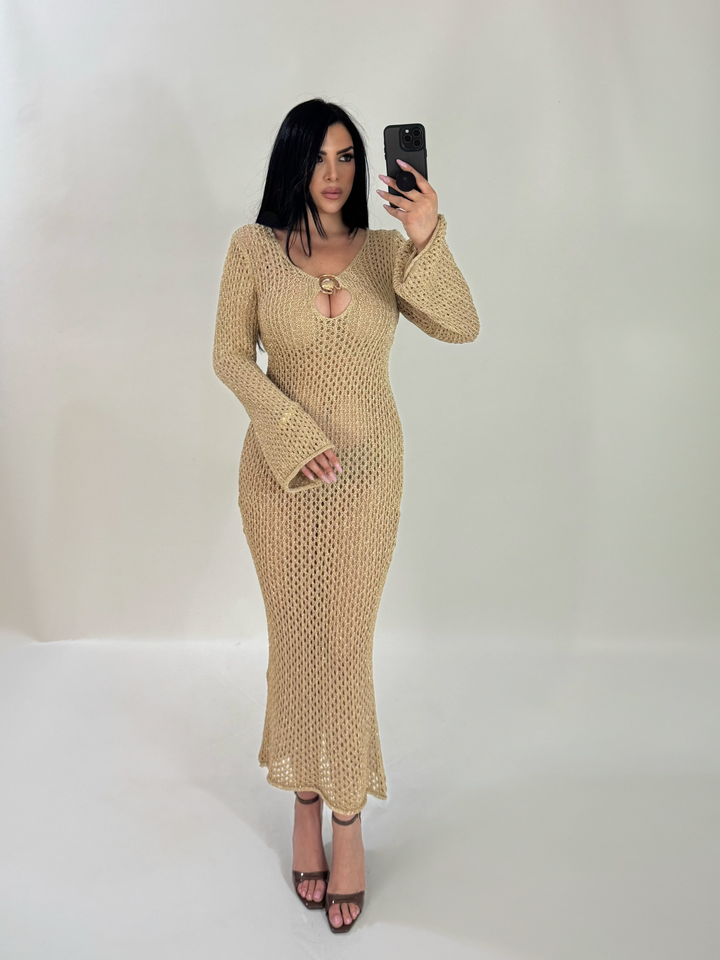 Abito copricostume in lurex “Shaira”