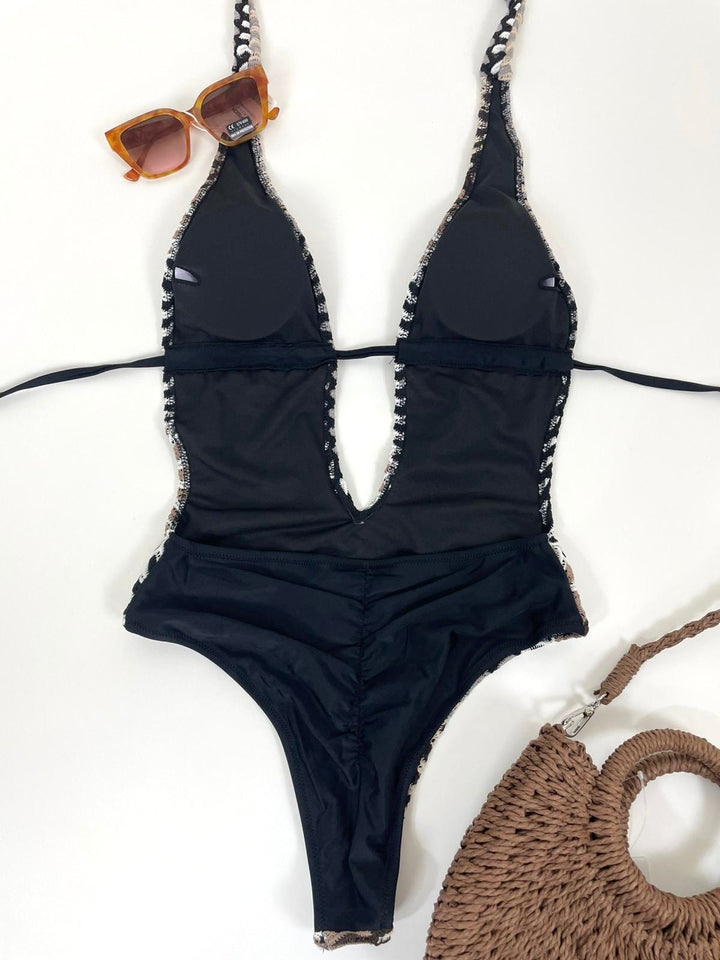 Costume intero sgambato crochet “Onda”