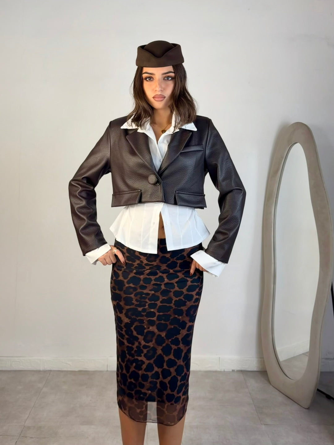 Giacca in eco pelle “Megan”
