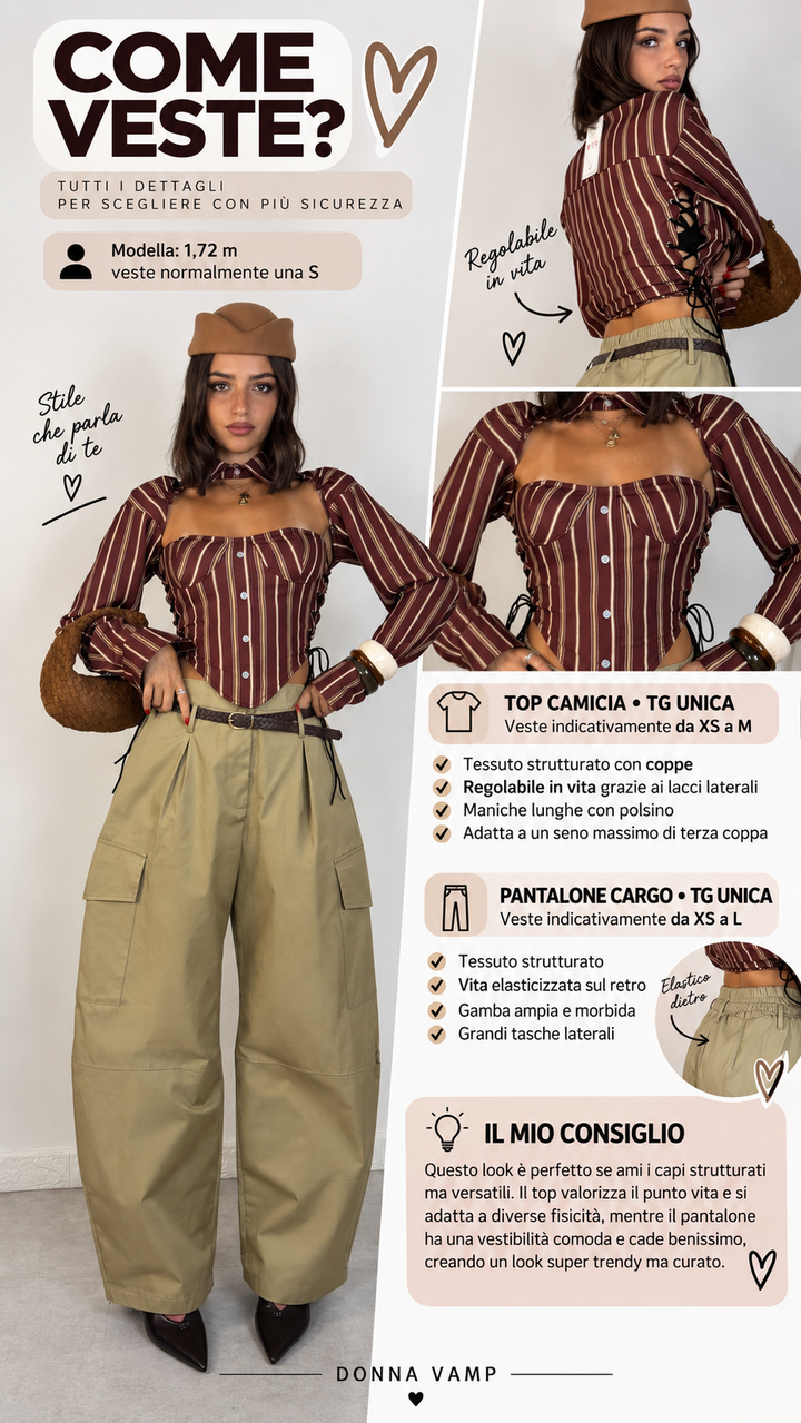 Top camicia “Paris”