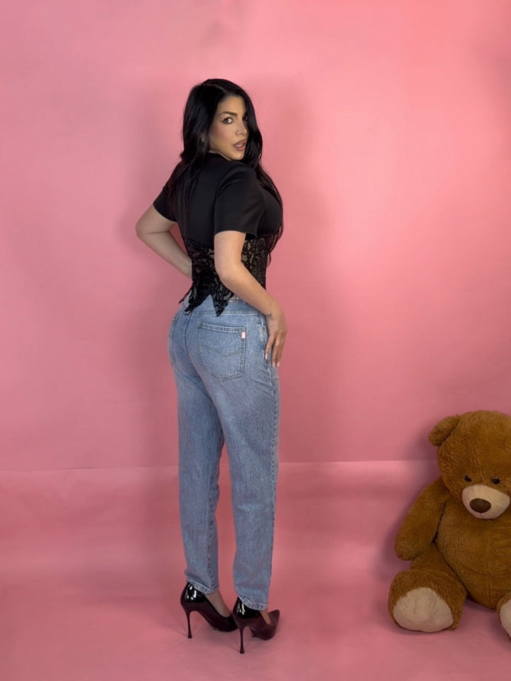 Jeans a gamba dritta “Clean”