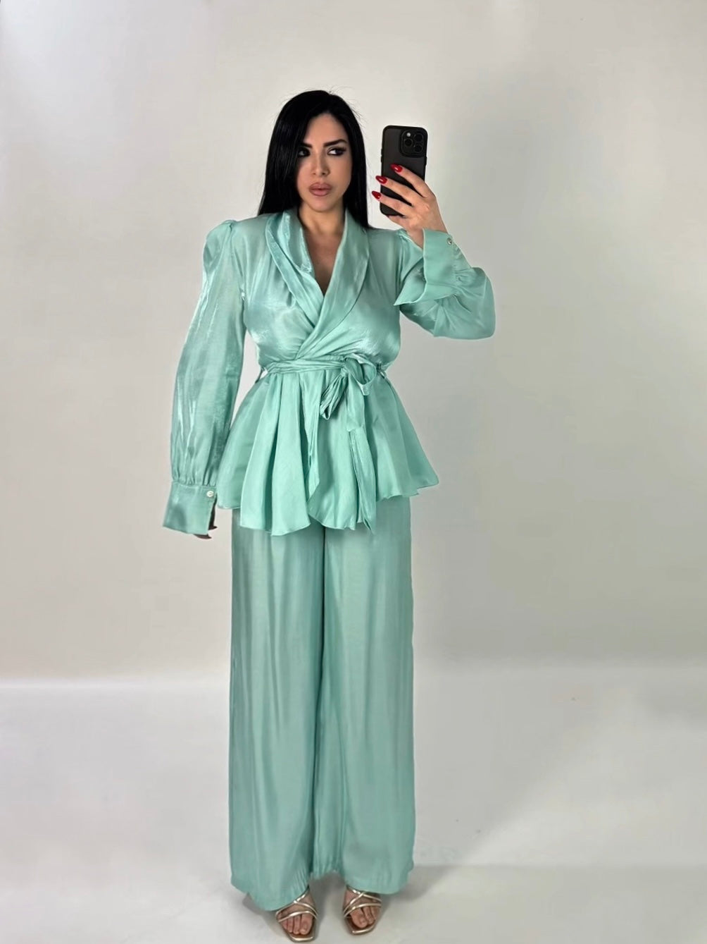 Coordinato in satin “Romance”