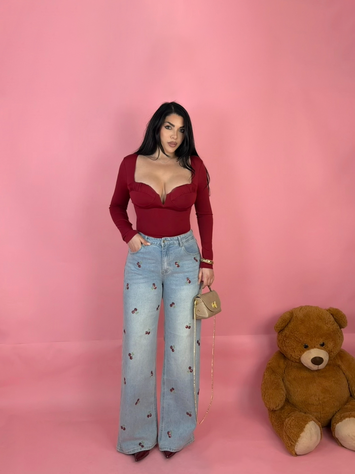 Jeans a palazzo “Cherry”