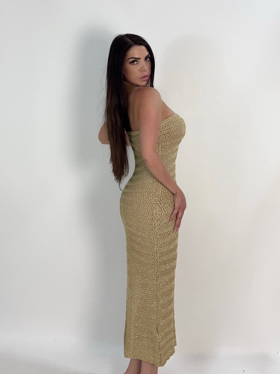 Abito lurex in crochet “Super paradise”