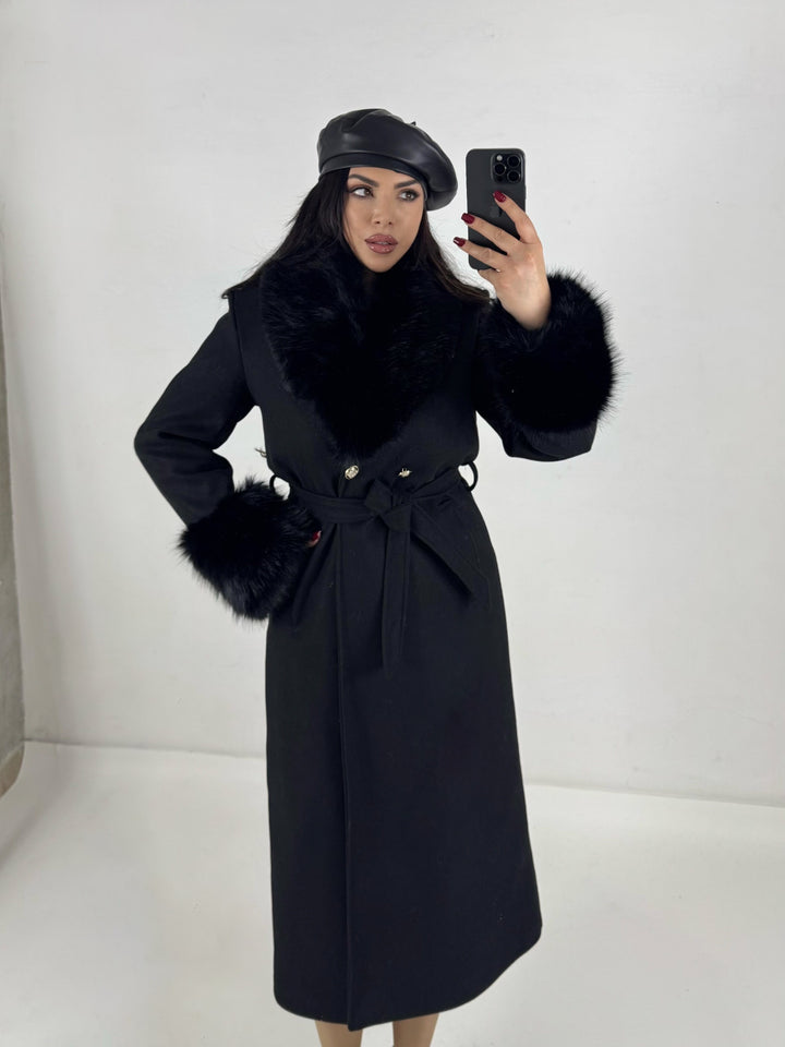 Cappotto con collo removibile “Bucarest”