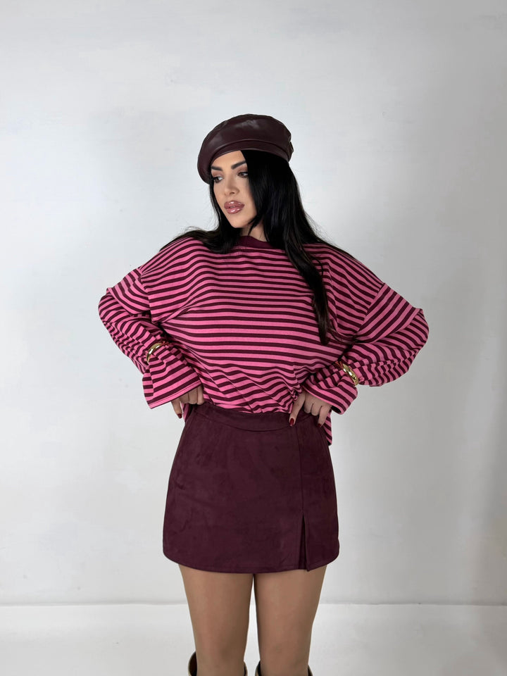 Panta gonna scamosciato “Crystal”