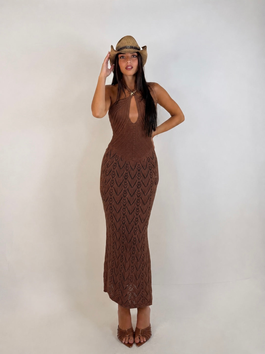 Abito in pizzo crochet “Stella”