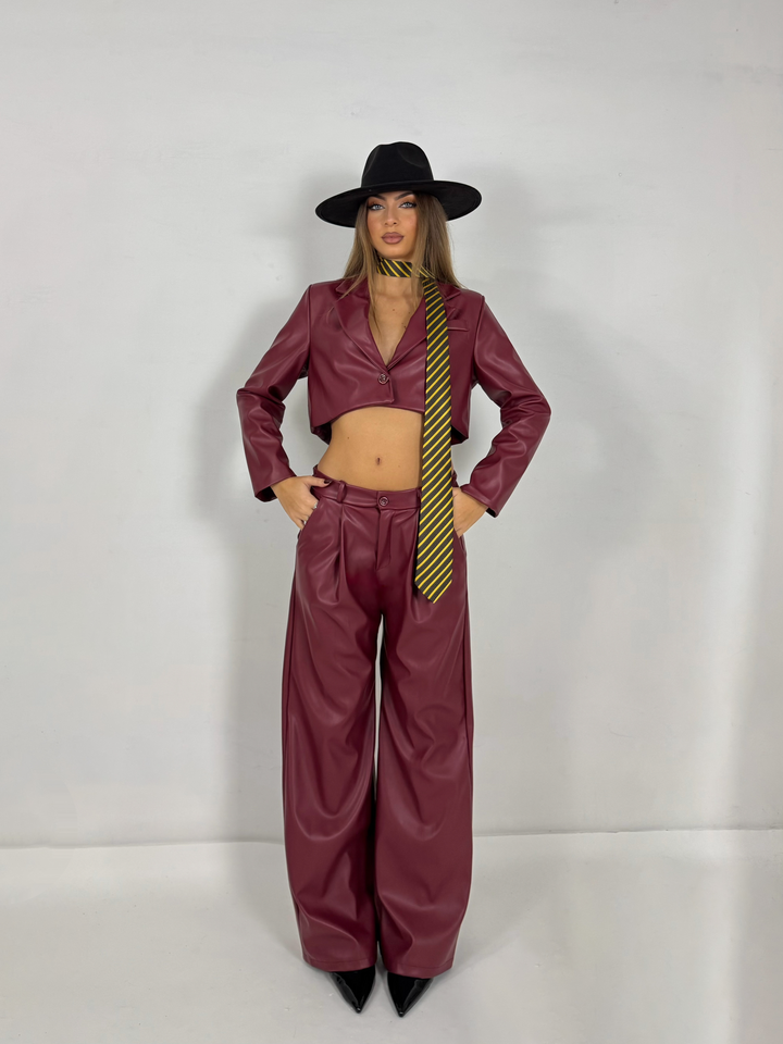 Tailleur in eco pelle “Karisma”