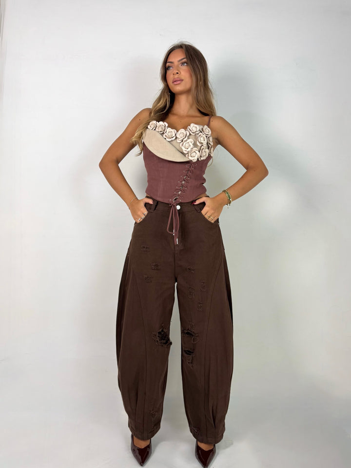 Jeans balloon “Rose”