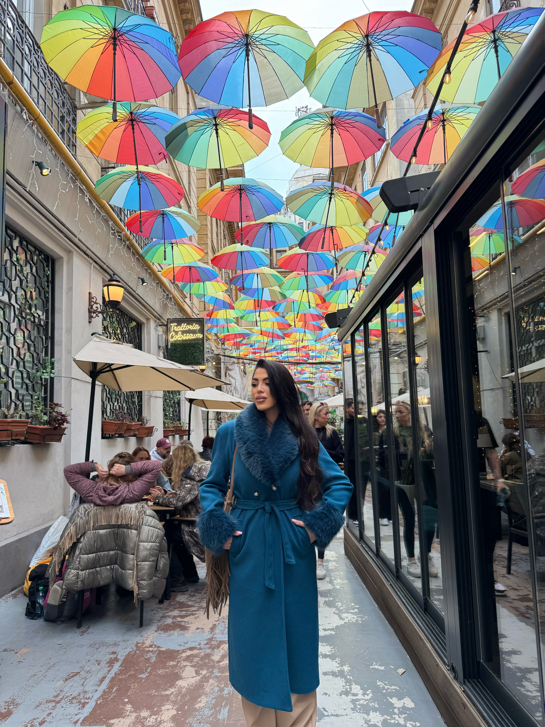 Cappotto con collo removibile “Bucarest”