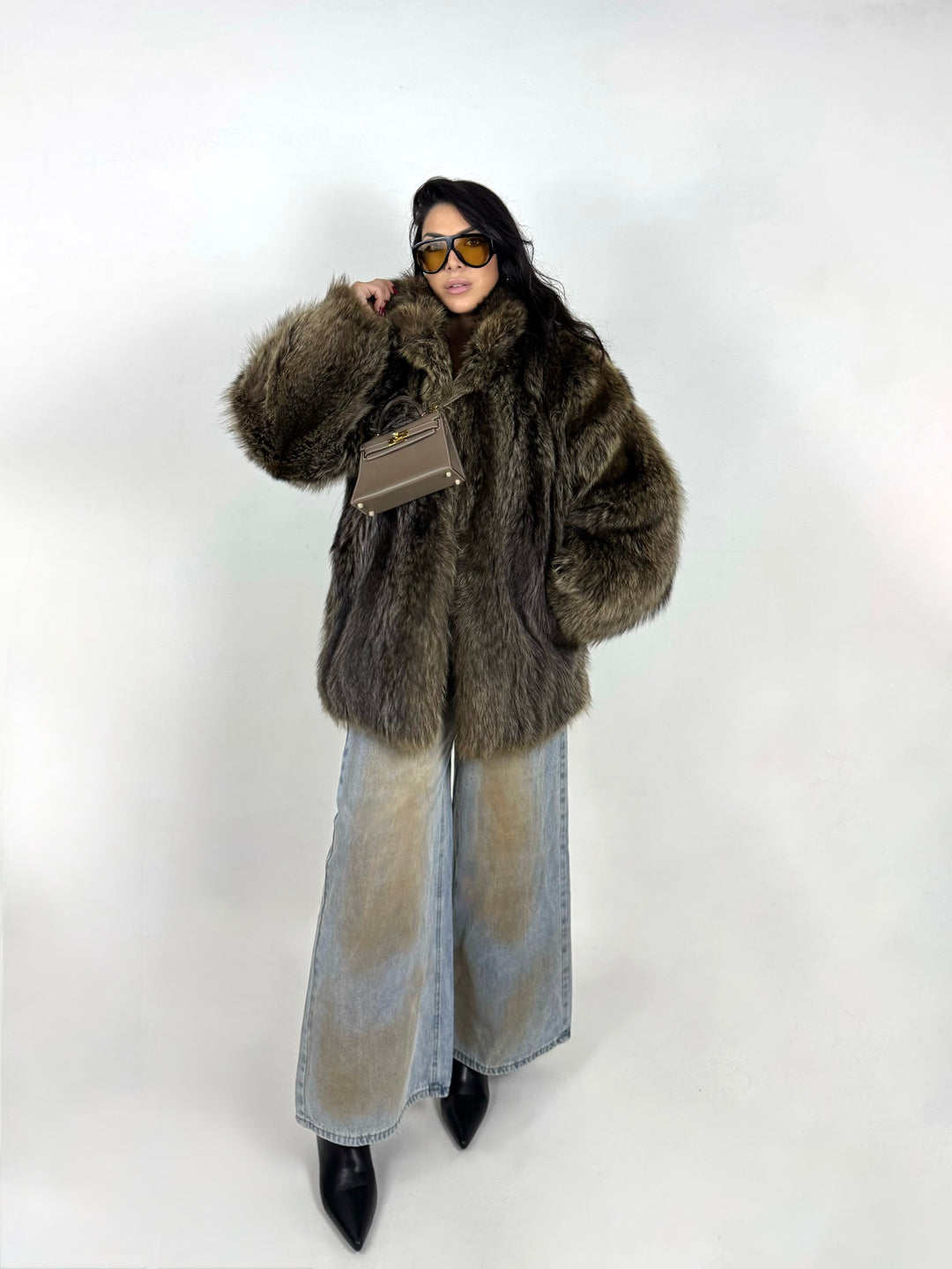 Pelliccia in marmotta Vintage 45