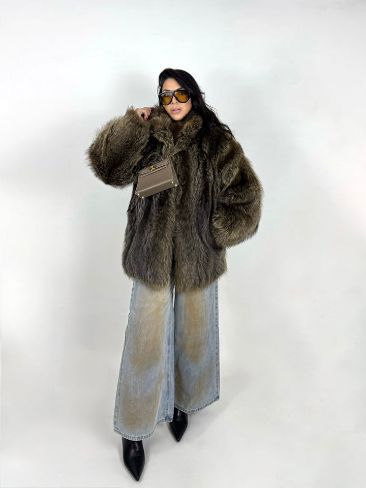 Pelliccia in marmotta Vintage 45