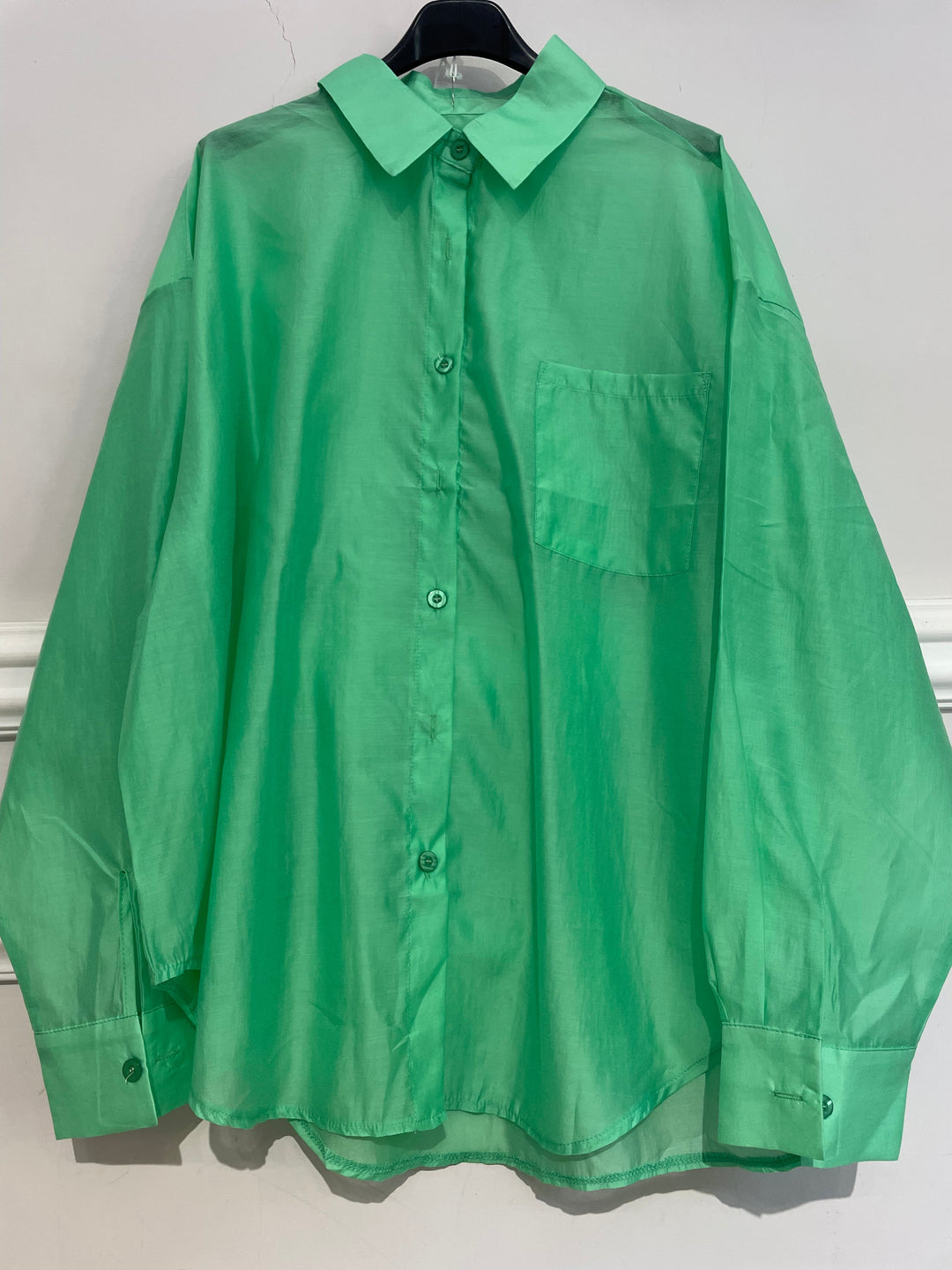 Maxi camicia in organza “Tulum”