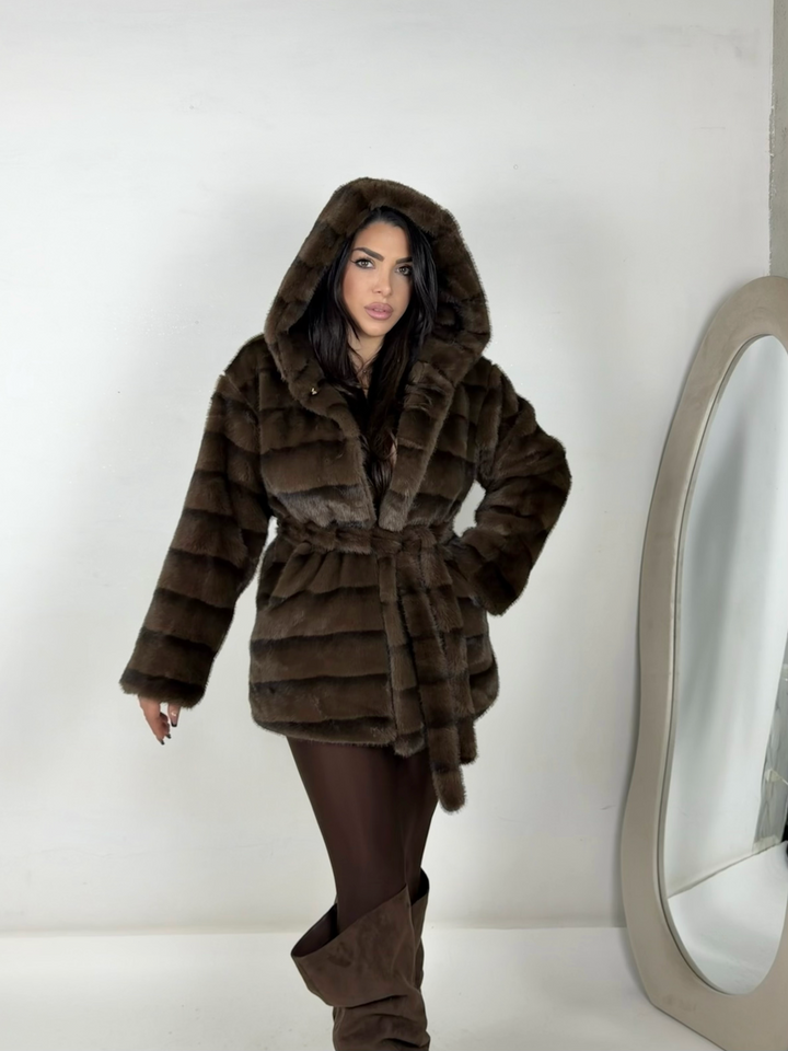 Eco pelliccia effetto visone “Queen”