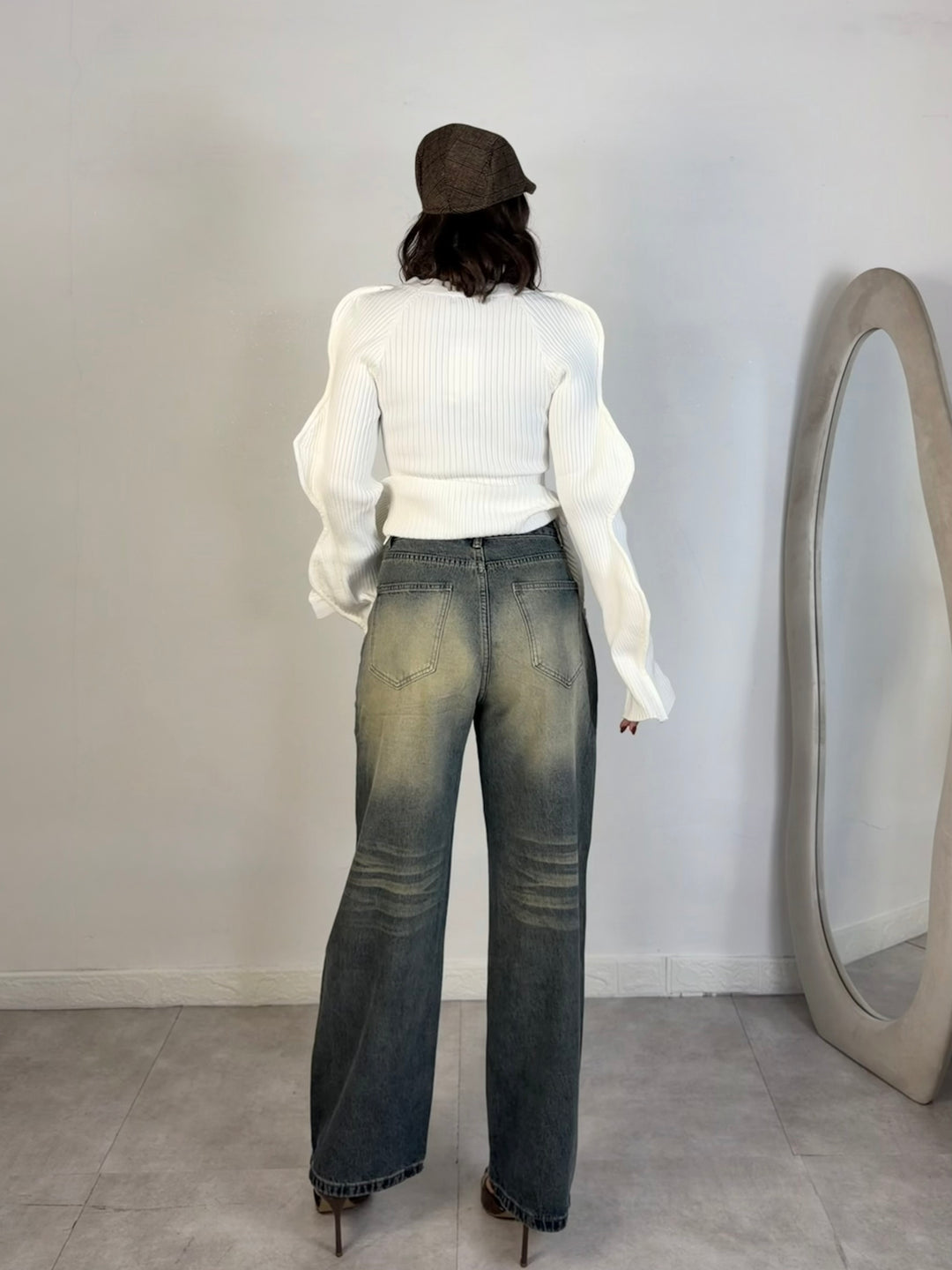 Jeans buggy sabbiato “Vintage washed”