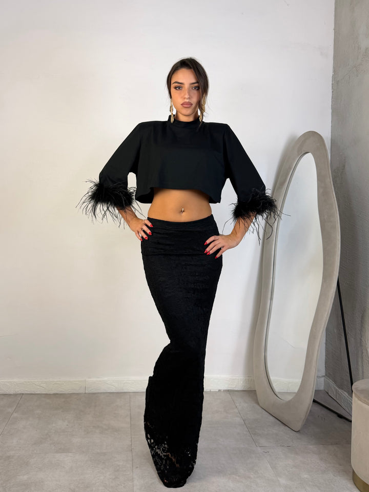 Gonna lunga in pizzo “Belle”
