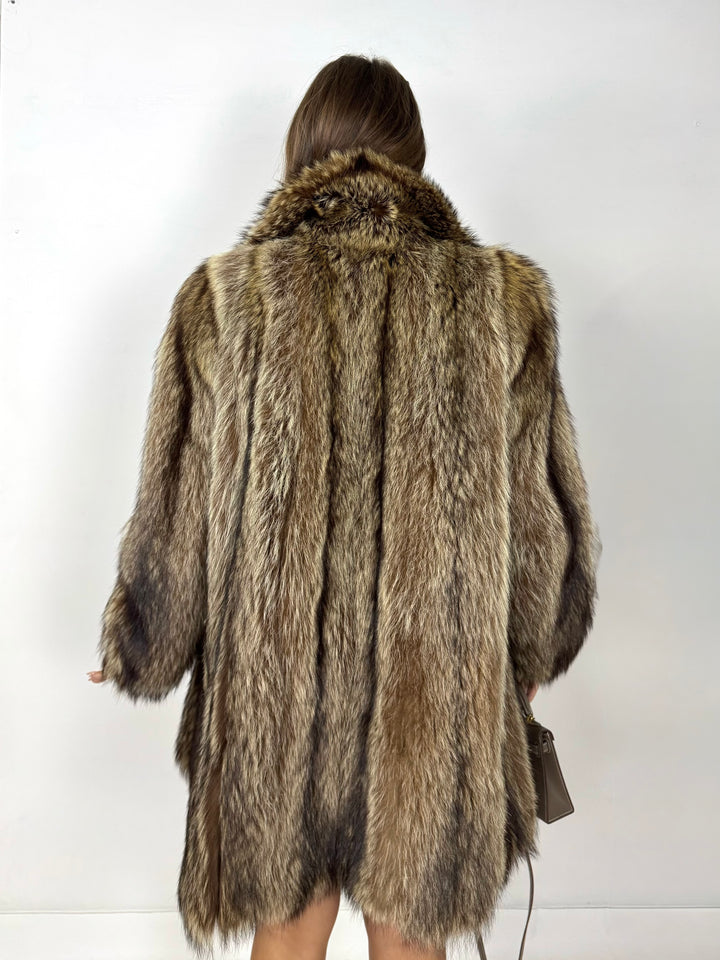 Pelliccia in marmotta Vintage 80