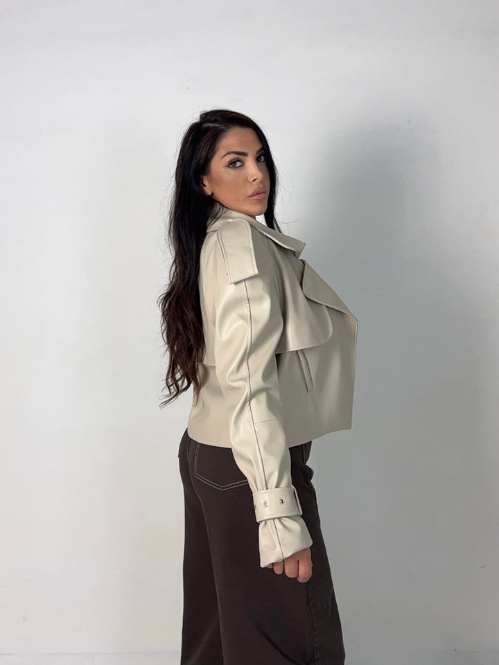 Giubbotto chiodo in eco pelle “Icona”