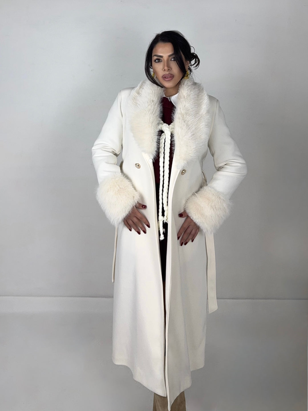 Cappotto con collo removibile “Bucarest”